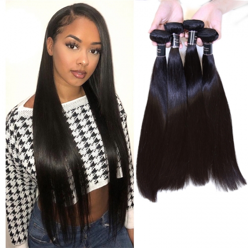 XYS Hot Selling Straight Bundles 100% Unprocessed Virgin Human Hair Extensions 2 Bundles For Deal