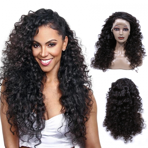 XYS 180%density Loose Curly Lace Front Wig Wholesale Cuticle Aligned Unprocessed