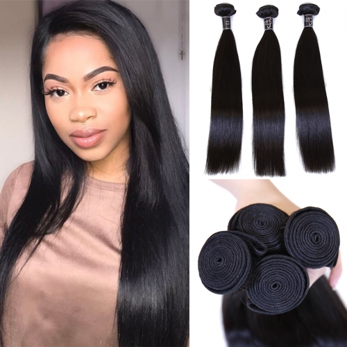 XYS Hot Selling Straight Bundles 100% Unprocessed Virgin Human Hair Extensions 3 Bundles For Deal