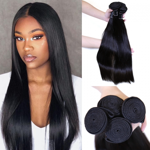 XYS Hot Selling Straight Bundles 100% Unprocessed Virgin Human Hair Extensions 1 Bundles For Deal