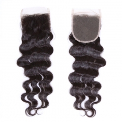 XYS  Loose Wave Closure 100% Unprocessed Virgin Human Hair Extensions