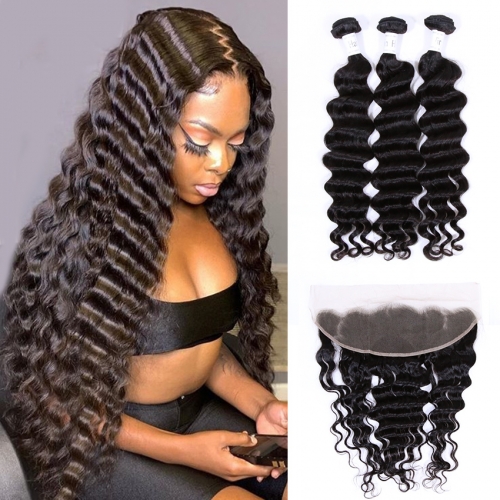 XYS Hot Selling Loose Wave Closure 100% Unprocessed Virgin Human Hair Extensions