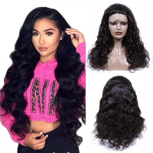 XYS  Body Wave  Closure  Half Lace  Wig 100% Unprocessed Virgin Human Hair Extensions